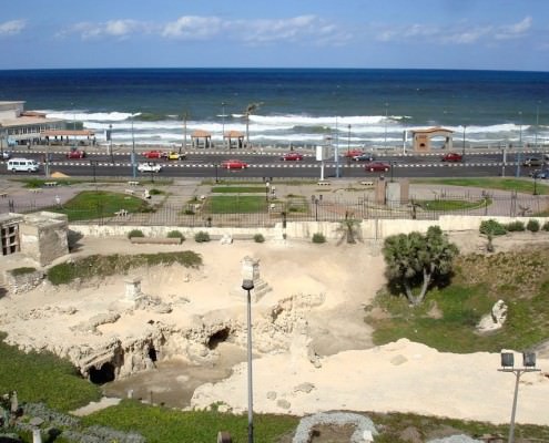 El Shatby Tombs in Alexandria. View from Saint Marc dorms