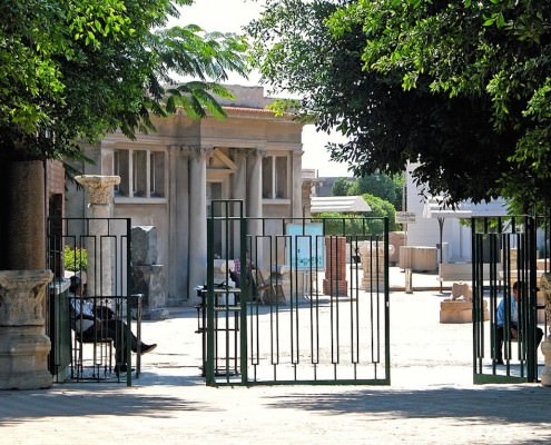 Entrance of the Catacombs of Kom el Shoqafa, Alexandria