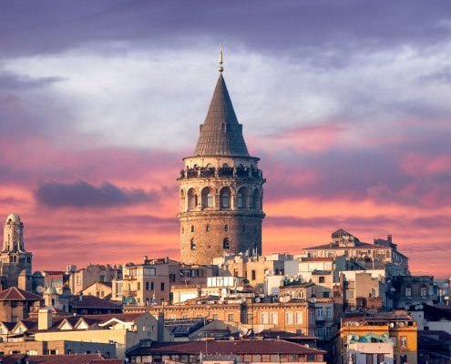 Galata Tower in Istanbul Turkey