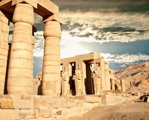 The Ramesseum Temple in Luxor - Mortuary Temple of Ramses II