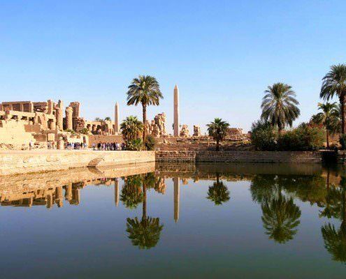 The Sacred Lake of Karnak Temple