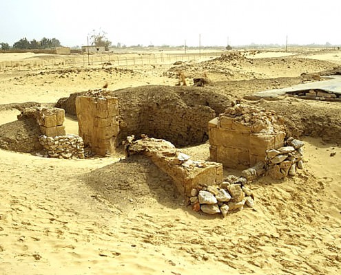 Ruins at the Temple of Ain El Muftella