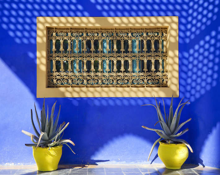 Arabic style window, Majorelle Gardens