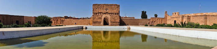 Saadian tombs mausoleum in Marrakech