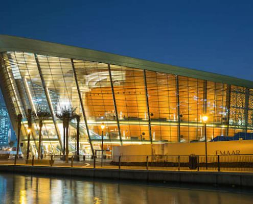 Dubai Opera House at night