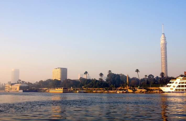 El río Nilo en el Cairo