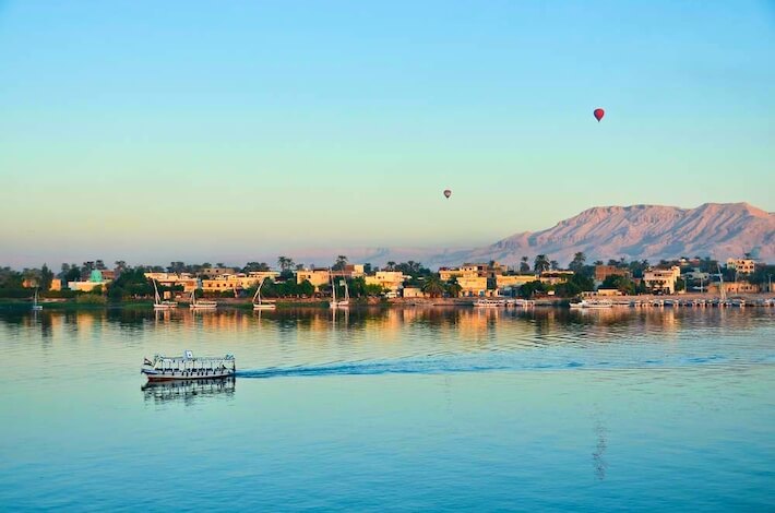 El río Nilo en Luxor
