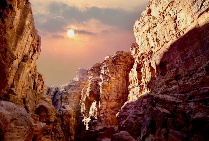 Jordan Tours from Canada - Scenic view of canyon in Wadi Rum, Jordan