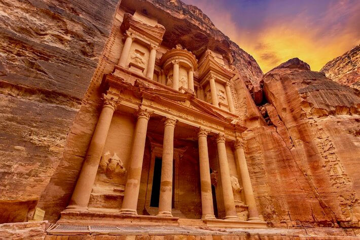 Jordan Tours from Amman - The Treasury at Petra