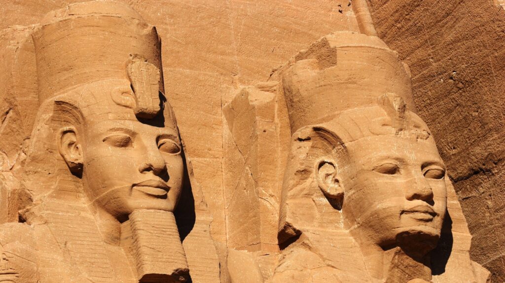 Abu Simbel faces Egypt Africa