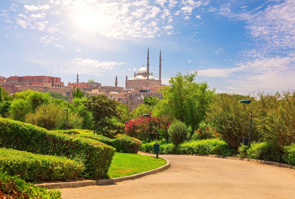 Al-Azhar Park by the Great Mosque of Muhammad Ali Pasha
