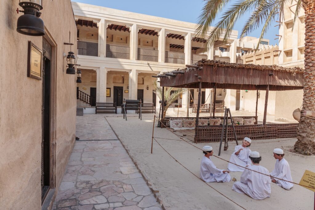 Ancient Islamic School Heritage Village on November 9 2013. It is the largest historical museum in Dubai