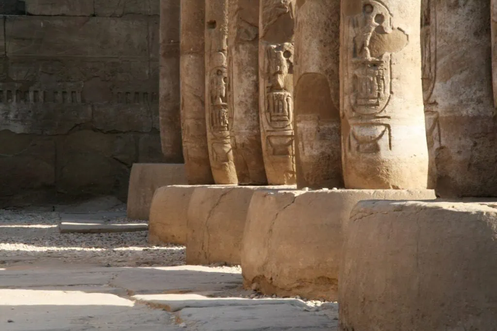 The great ancient Egyptian temple of Seti I at Abydos