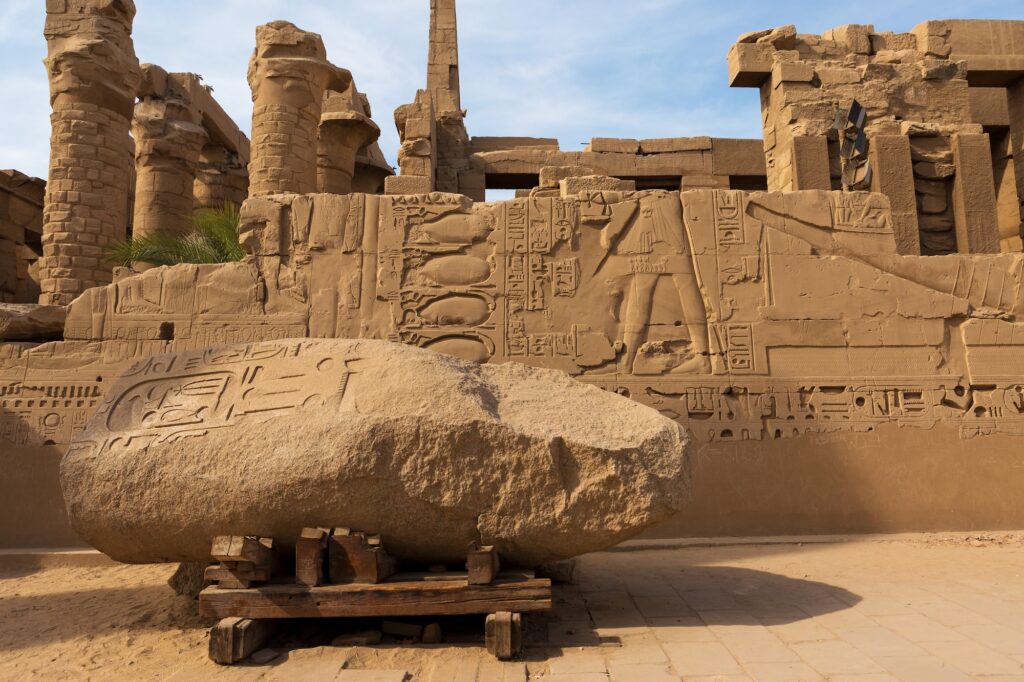 Ancient ruins of Karnak Temple in Luxor, Egypt