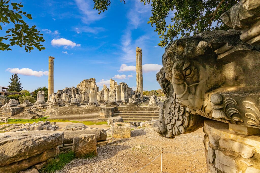 Ancient temple of Apollo in the city of Didim