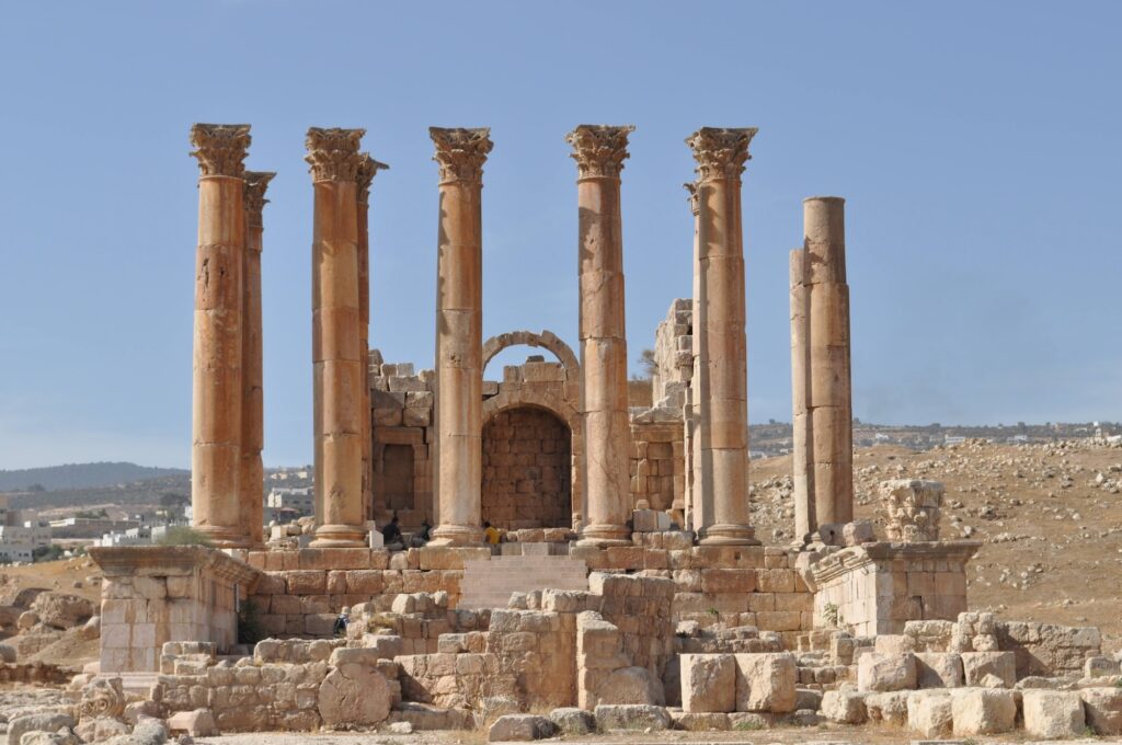 Artemis Temple in Jerash, Jordan