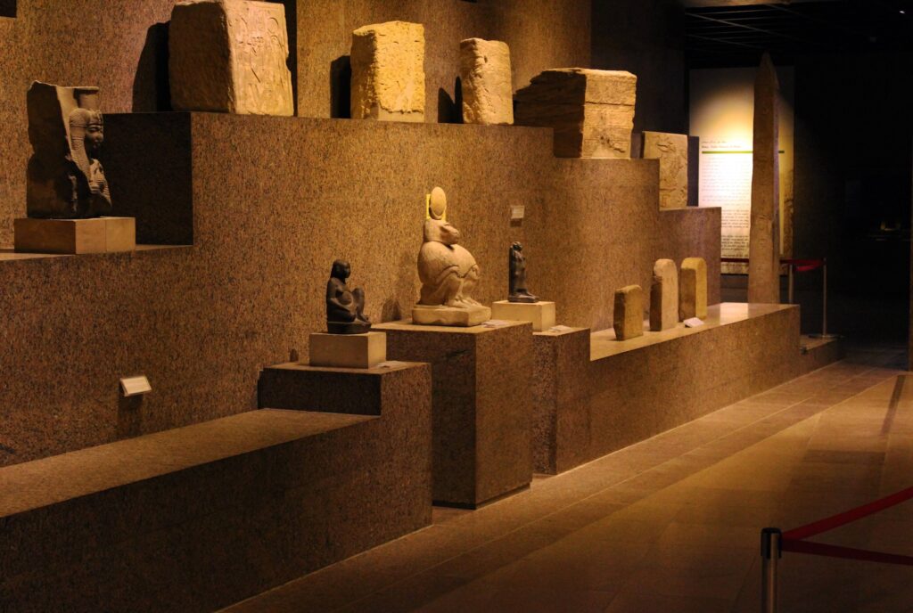 ancient Egyptian object displayed in the Nubian Museum