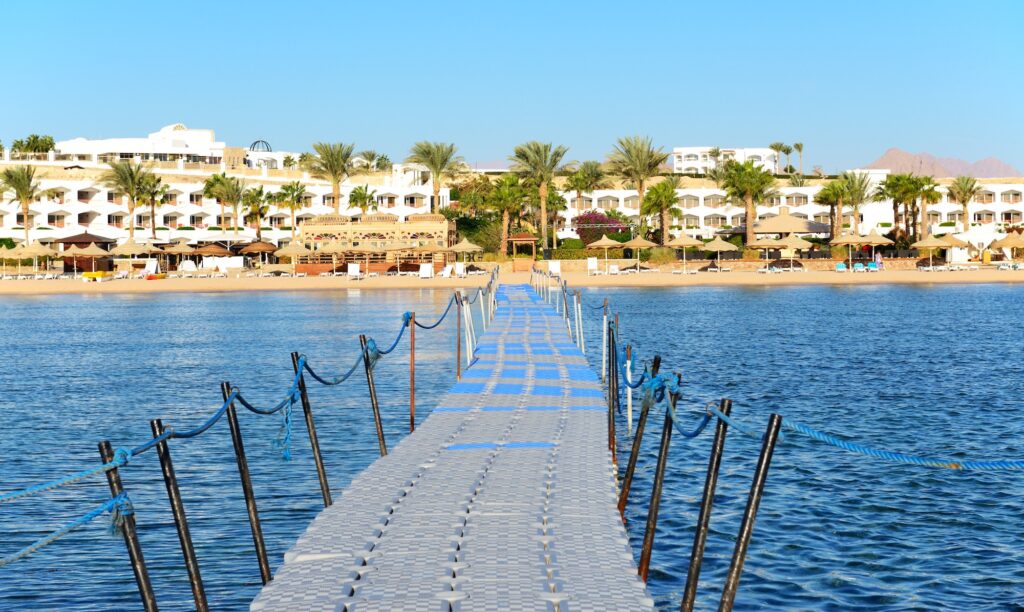 Beach At Luxury Hotel  Sharm El Sheikh  Egypt
