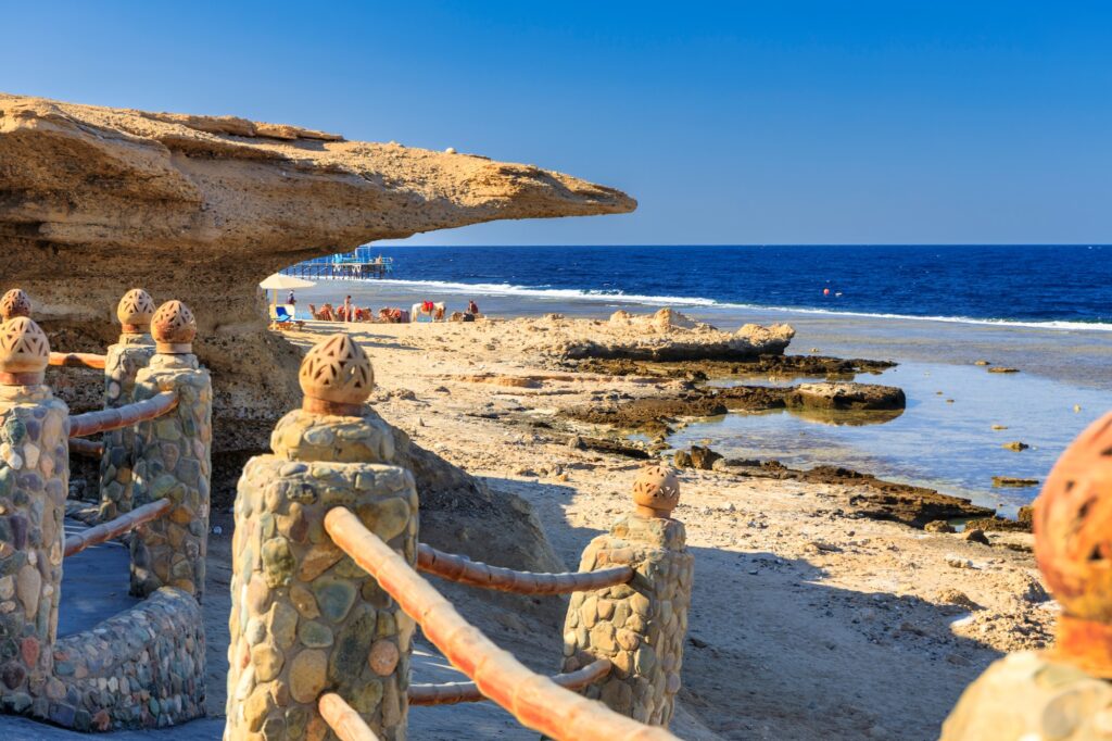 Scenic Red Sea coastline at Marsa Alam