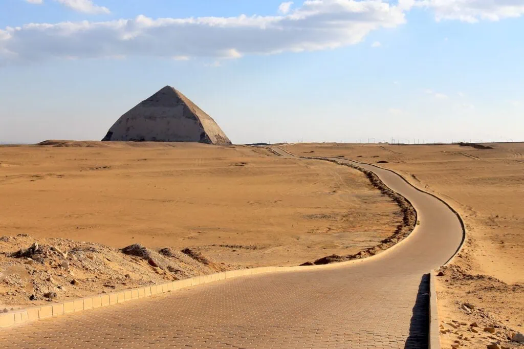 Bent Pyramid at the royal necropolis of Dahshur, Egypt