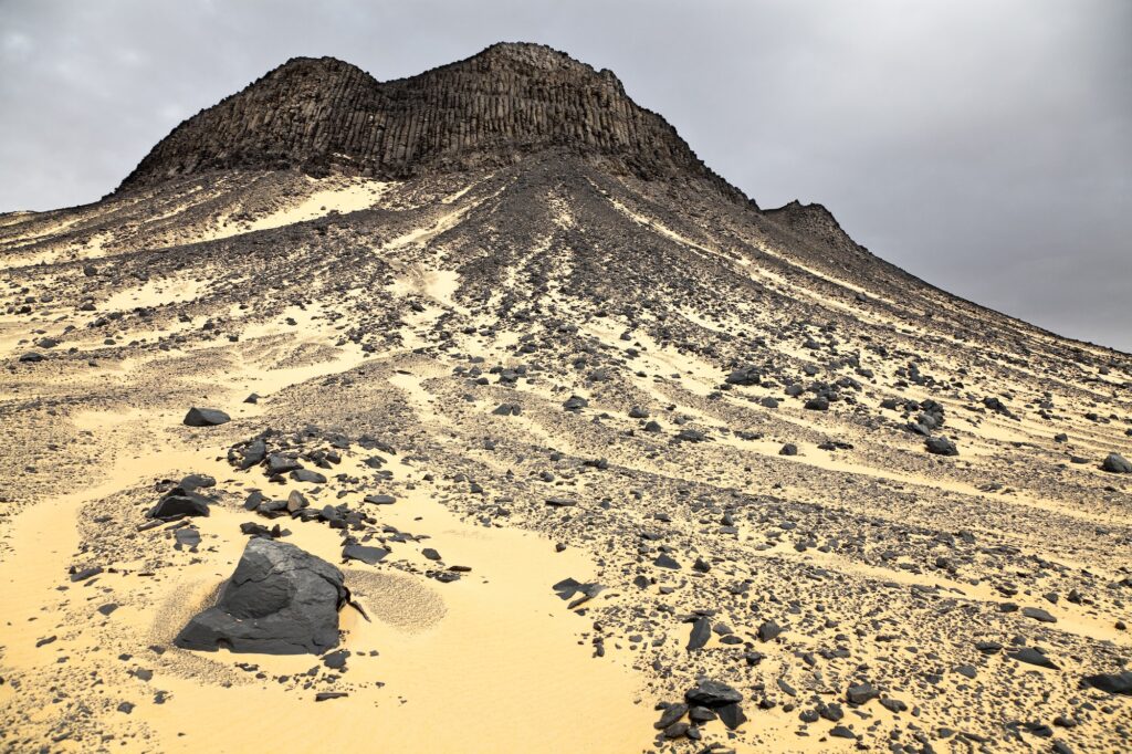 Black Desert volcanic rock formation near Farafra Oasis
