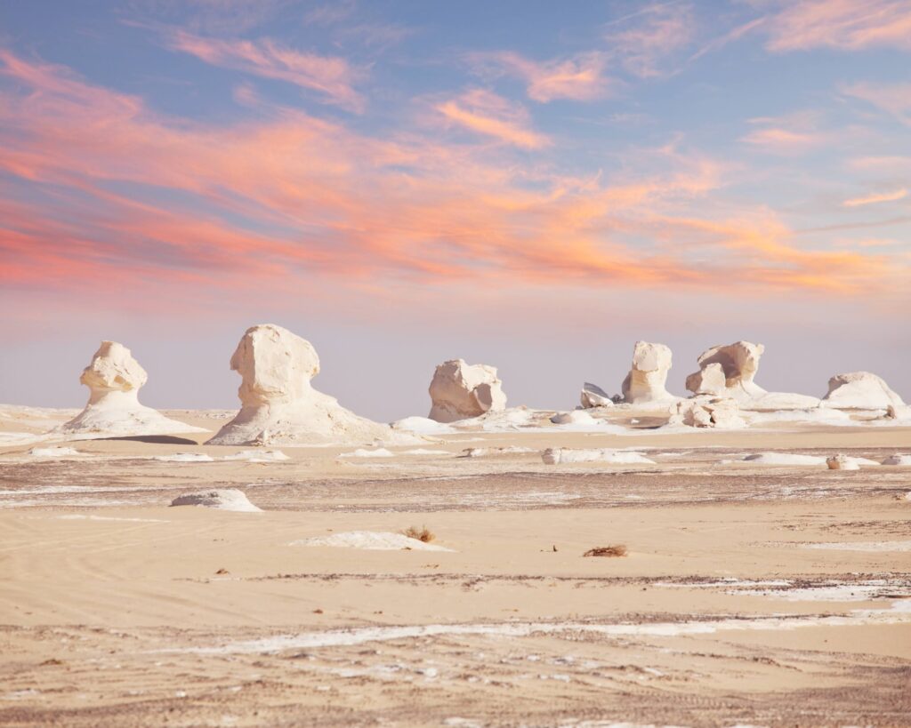 Sahara Desert Attractions - Chalk Formation In White Desert, Egypt