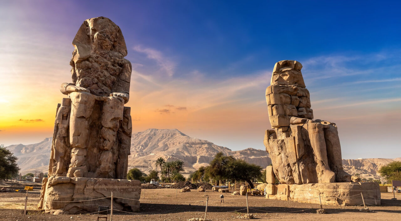 Colossos de Memnon, em Luxor