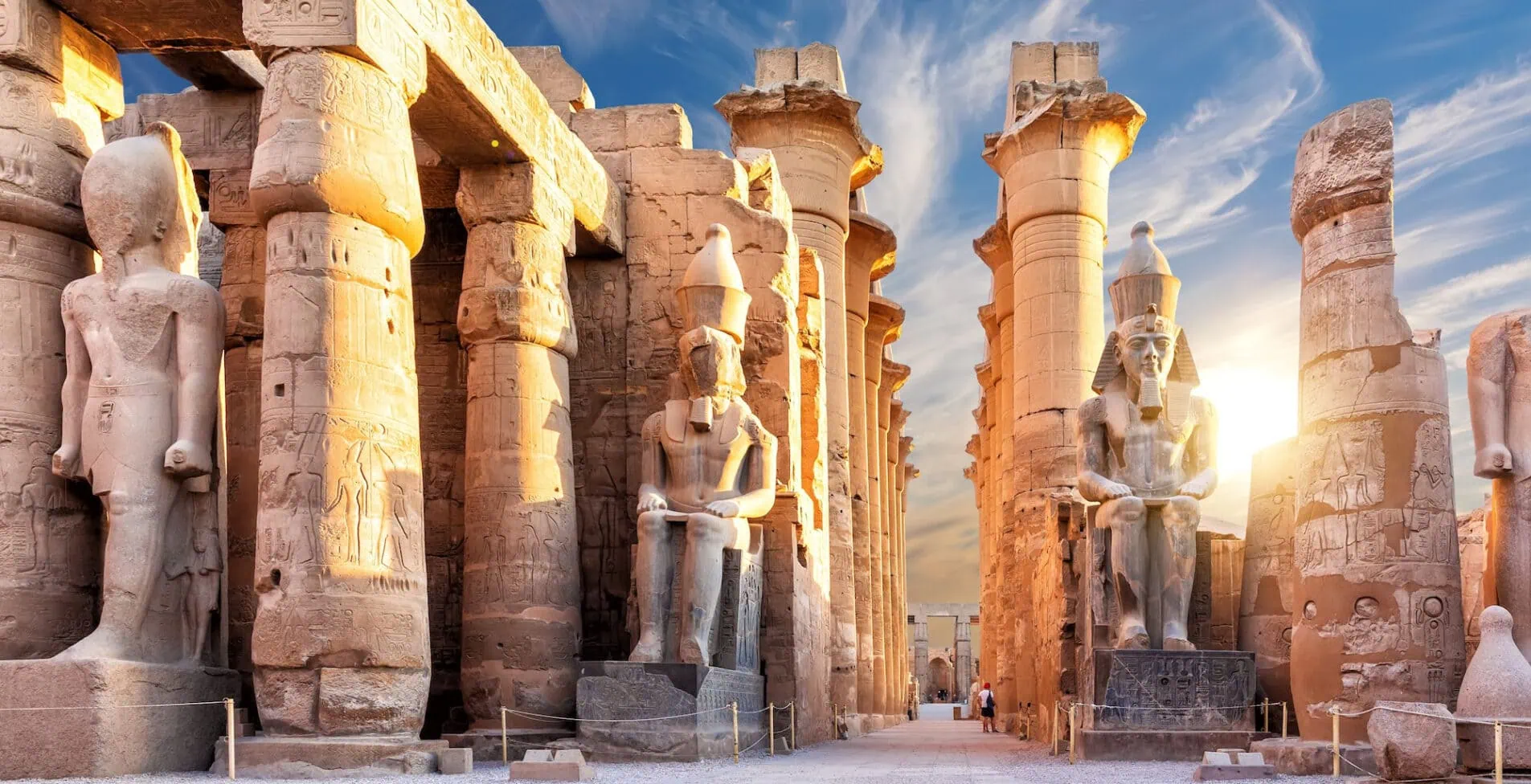 Columns and statues of the Luxor temple main entrance first pylon Egypt 1 1 1905x976 crop 53 69