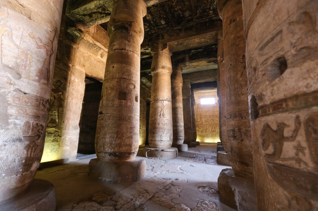 Columns in Abydos Temple