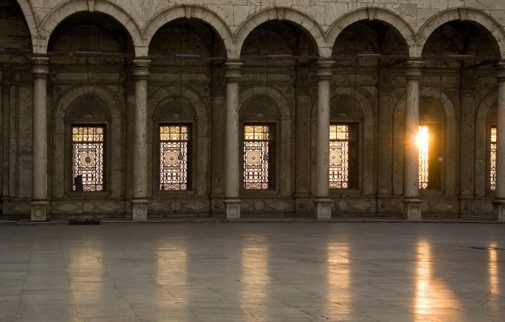 Courtyard of the Mohammed Ali Mosque, Cairo