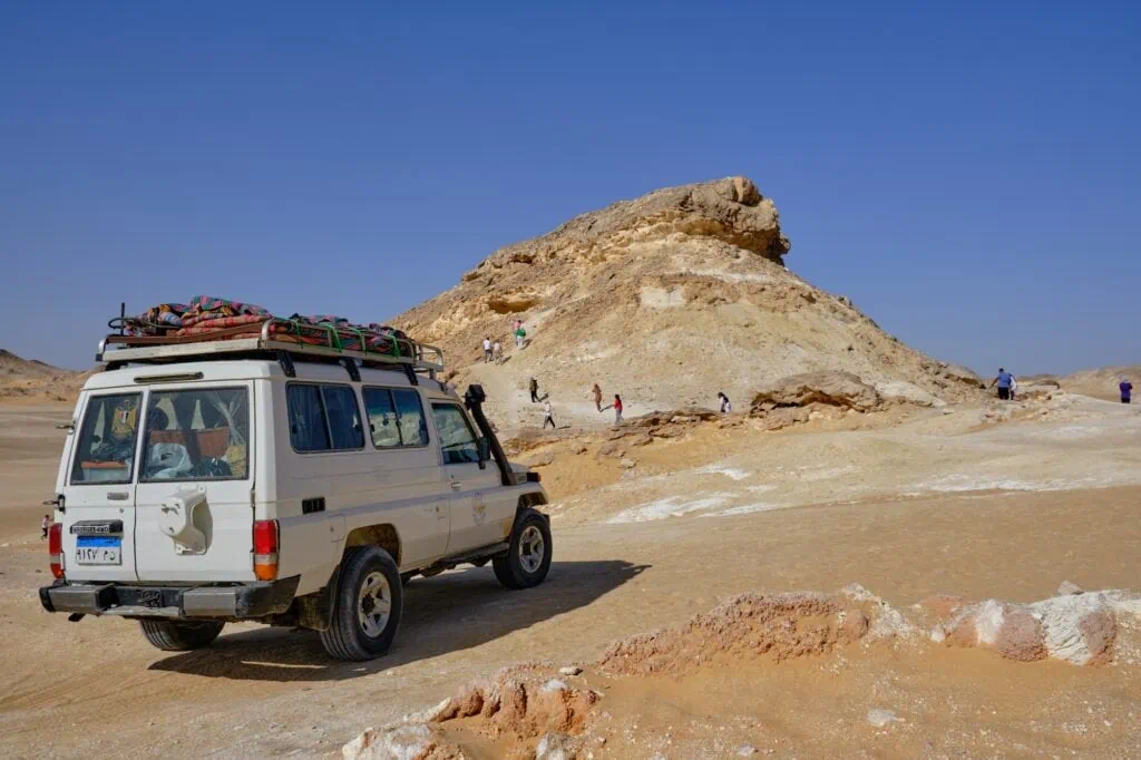 Crystal Mountain quartz rock formations near Farafra Oasis