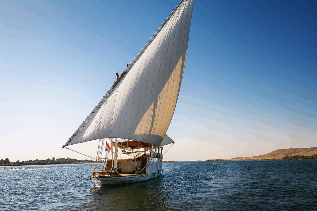 Traditional Dahabiya on the Nile River