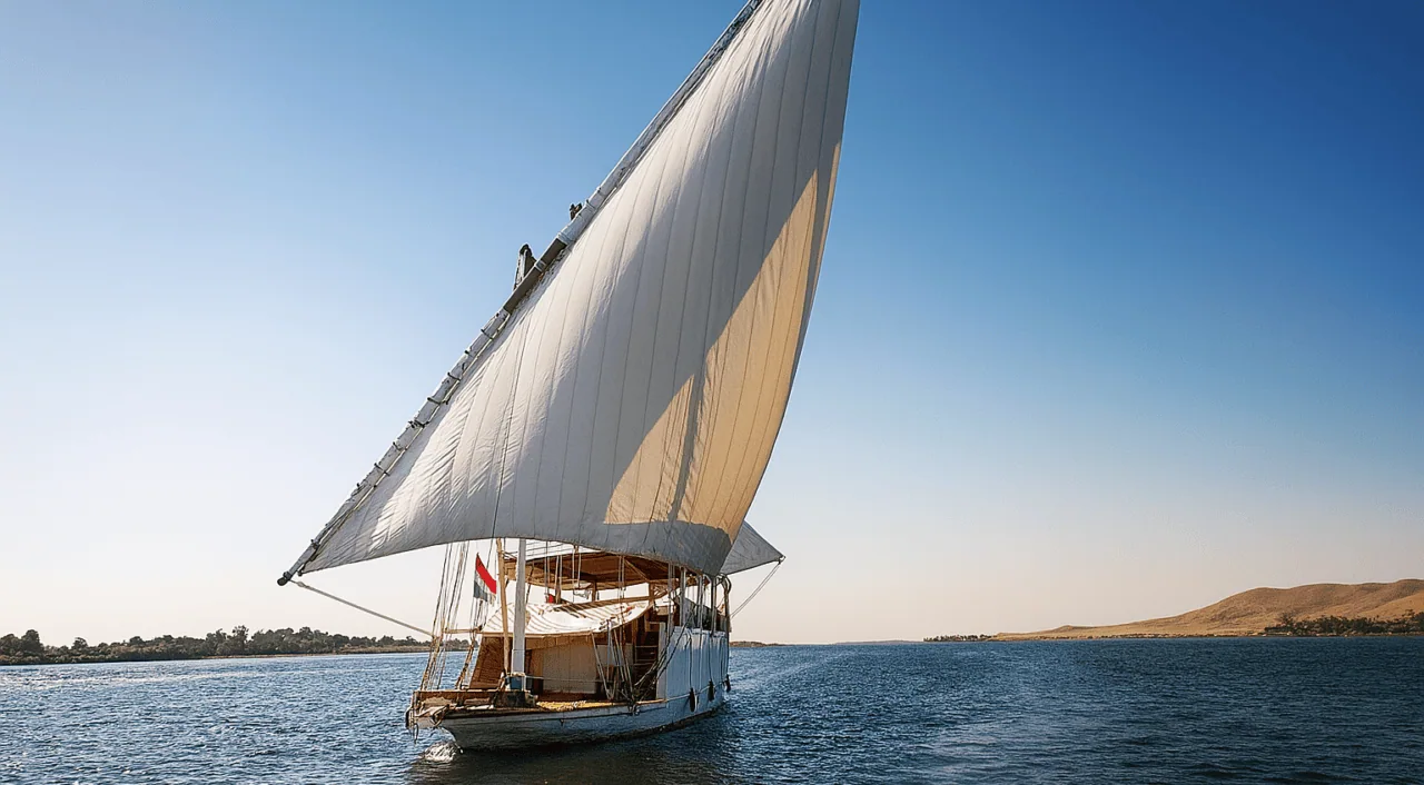 Traditional Dahabiya on the Nile River
