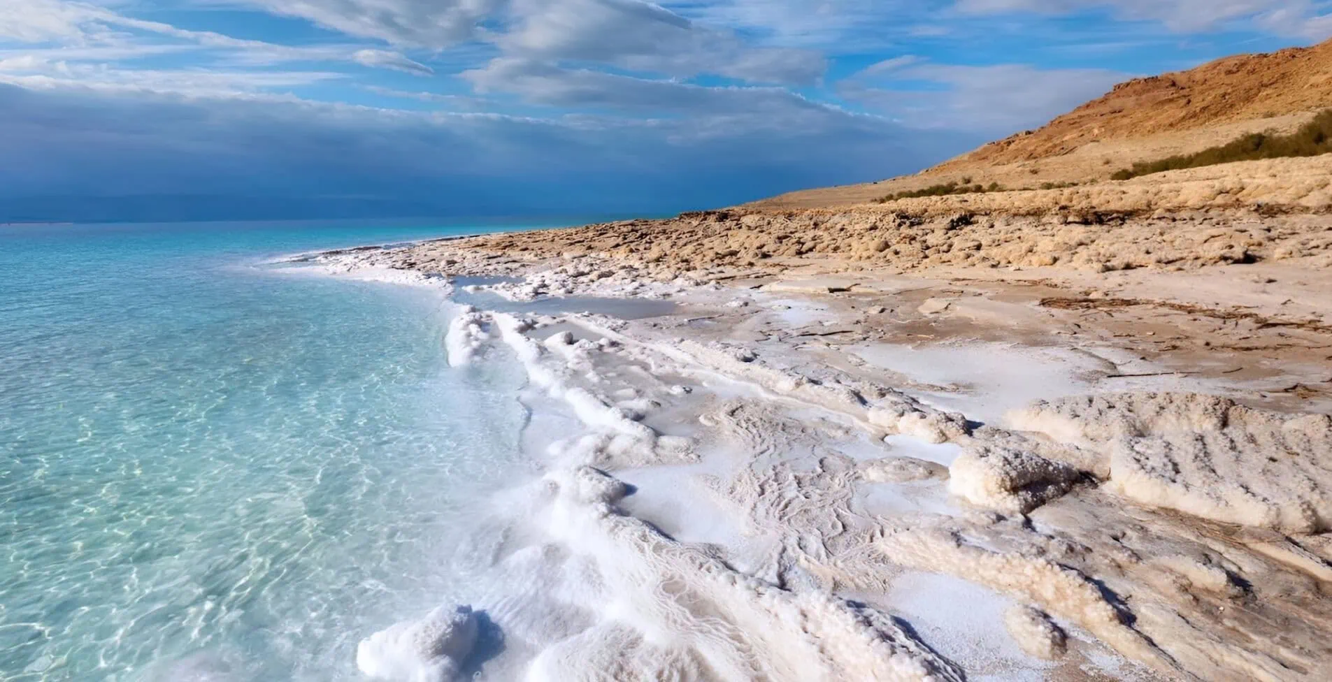 Dead sea beach in Jordan