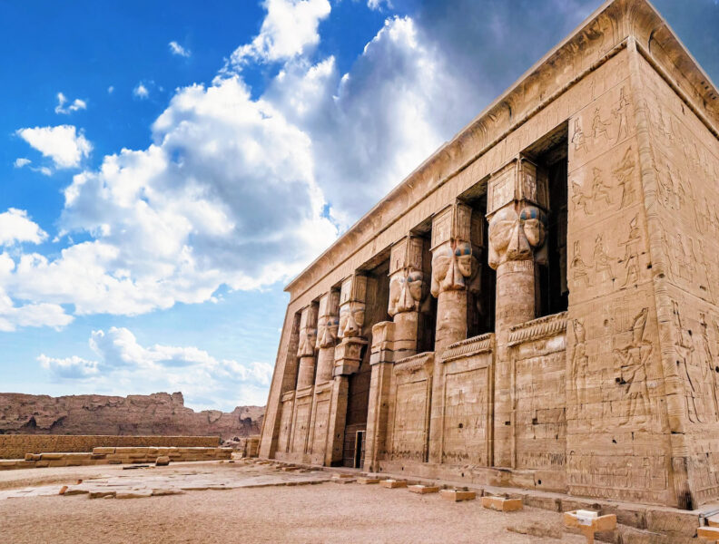 Dendera temple or Temple of Hathor Egypt. Dendera Temple complex one of the best preserved temple sites from ancient Upper Egypt. 2 1