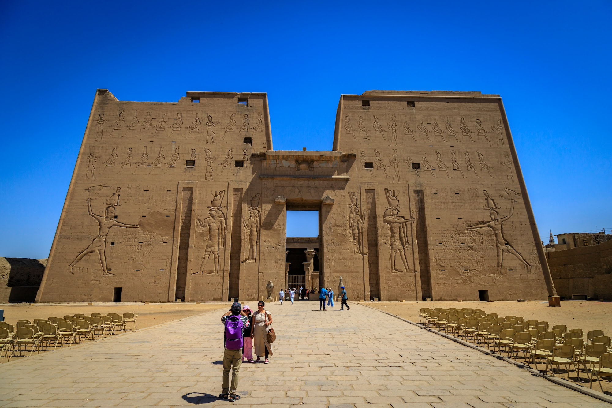 Edfu Temple of Horus. Well preserved 1