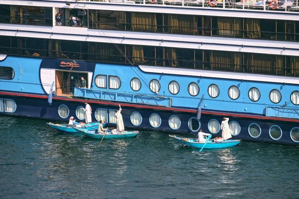 One of the famous Nile boat market, Luxor