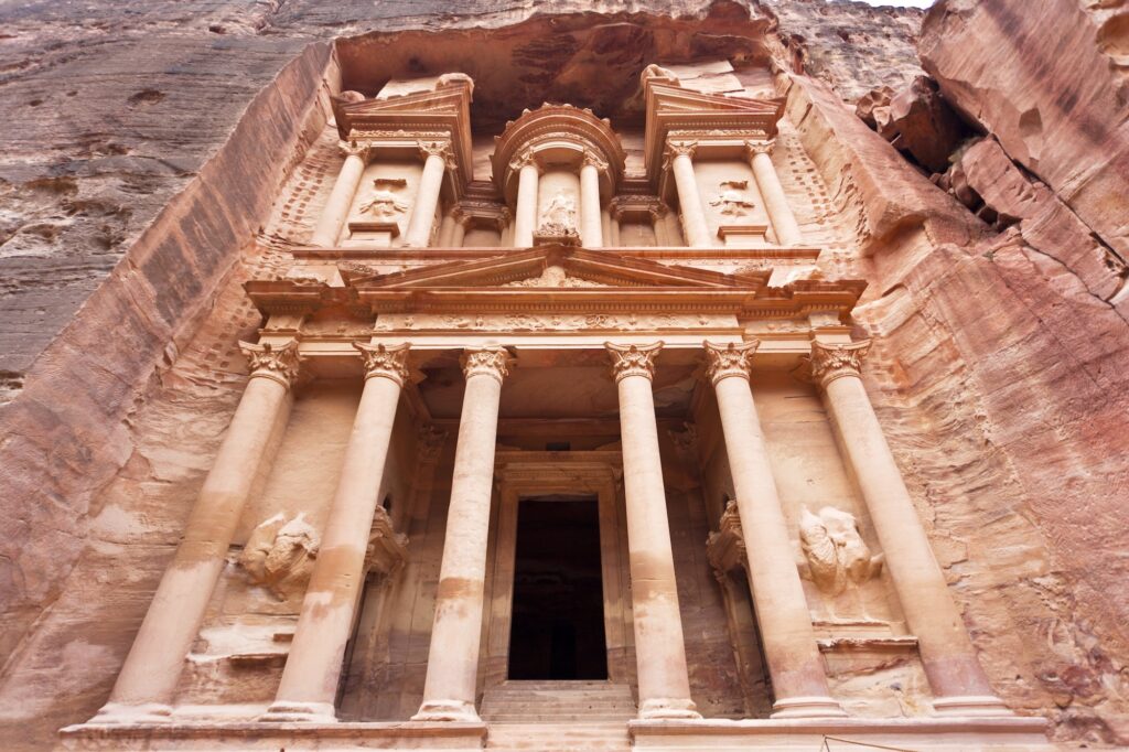 The Treasury facade at Petra, Jordan