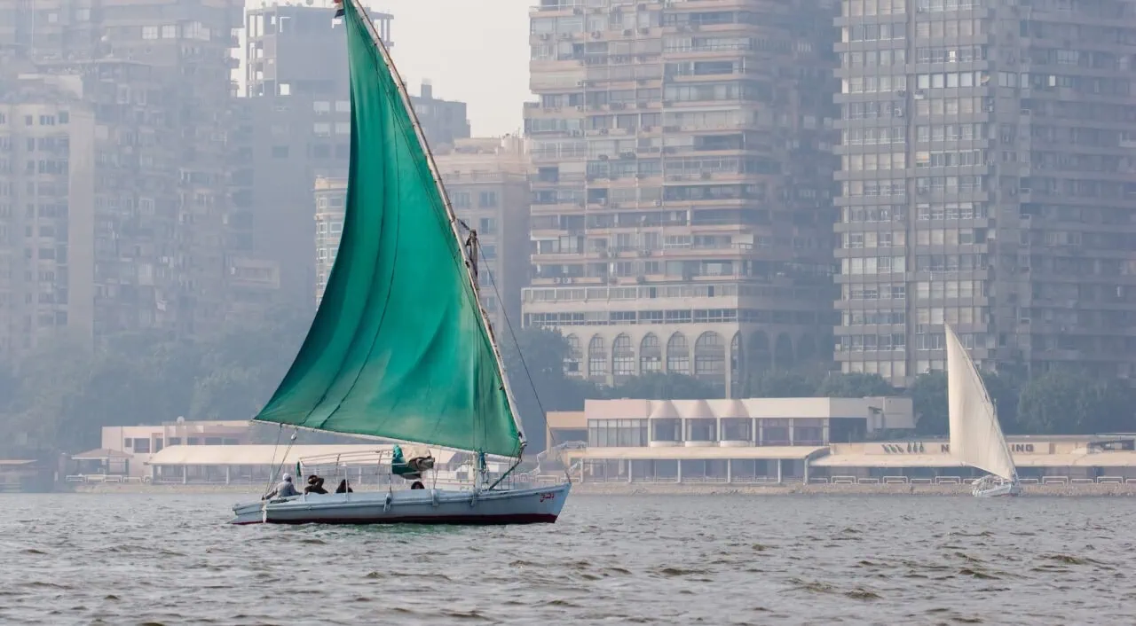 Felucca On Nile Cairo Egypt