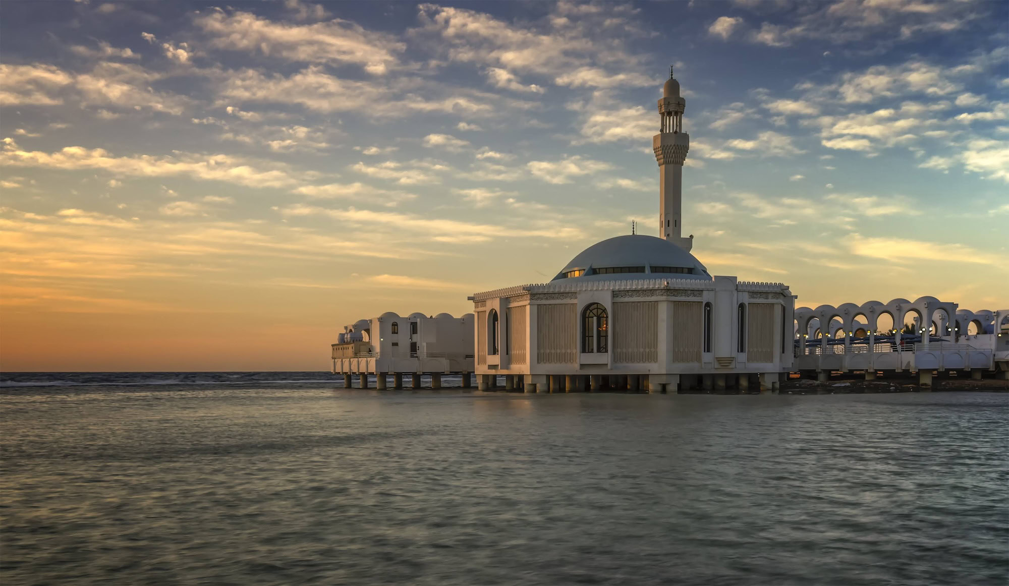 A Floating Mosque At Jeddah Corniche Jeddah Saudi Arabia. Picture