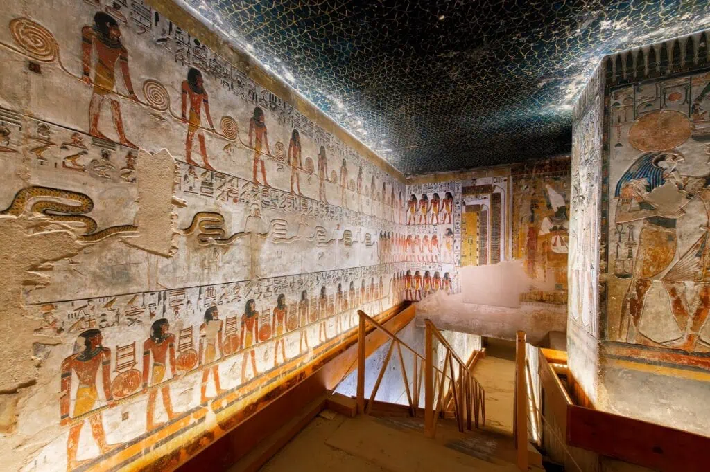 Interior of Tomb KV17 in Valley of the Kings
