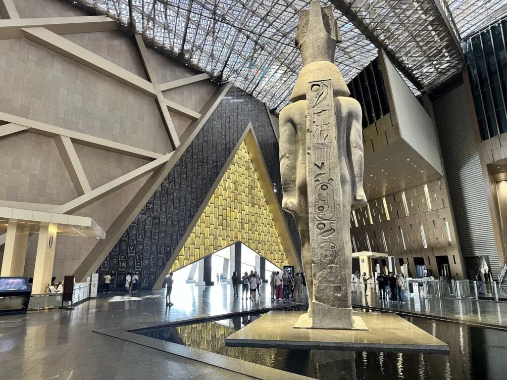 Grand Egyptian Museum hall, Giza, Cairo