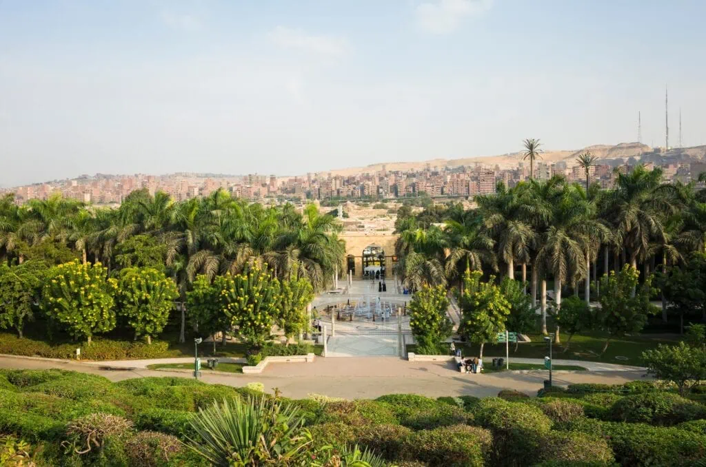 Al Azhar Park overlooking Cairo