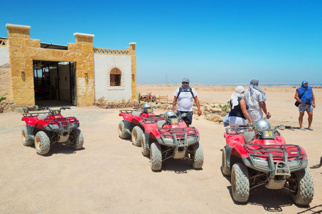 Quad bikes in the desert