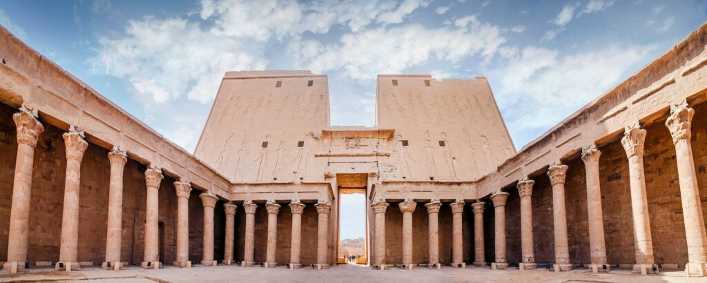 Interior view of Edfu Temple