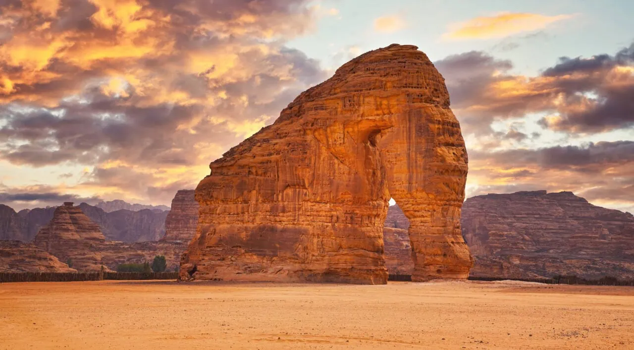 Elephant Rock in AlUla, Saudi Arabia