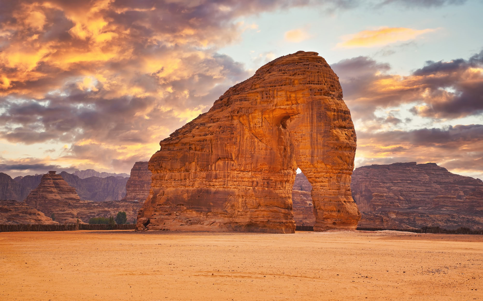Elephant Rock in AlUla, Saudi Arabia