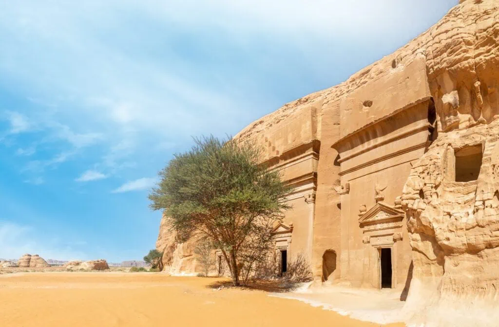 Jabal al-Banat Complex of Nabataean Tombs, Hegra, Al Ula, Saudi Arabia