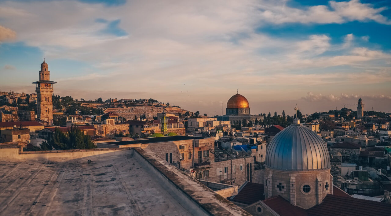 Tomb of the Prophets and Dome of the Rock, Jerusalem