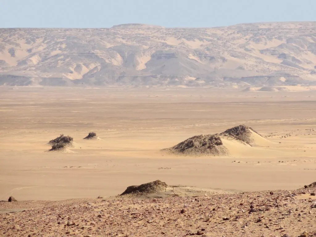 Desert scenery at Kharga Oasis